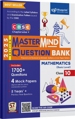 Mathematics (Basic) Class 10 CBSE Question Bank by Mastermind 2024-25  - Blueprint Education's CBSE Topper’s Choice Most Recommended and Bestselling Question Bank for 2025 Board Exams(Paperback, Blueprint Editorial Board)