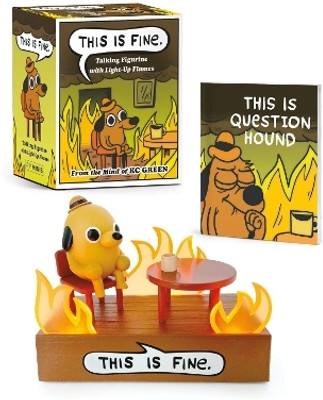 This Is Fine Talking Figurine(English, Mixed media product, Green KC)