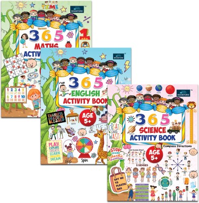 365 Activity Book ( Set of 3 books ) - Engage Children in Science, Maths, and English Learning. Develop Problem Solving Skills and Have Fun!(Paperback, BOOKFORD PUBLICATIONS PVT. LTD.)