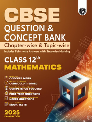 (Old Edition) PW CBSE Question & Concept Bank (QCB) Class 12 Math 2024 - 2025 Chapter-wise and Topic-wise Solved Questions(English, Paperback, Arora Parul)