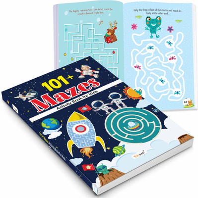 101+ Mazes Activity Book for Kids :- Educational fun for kids, Learning book for children, Screen-Free Fun, Preschool Maze Book, Toddler activity Book(Paperback, GOWOO)