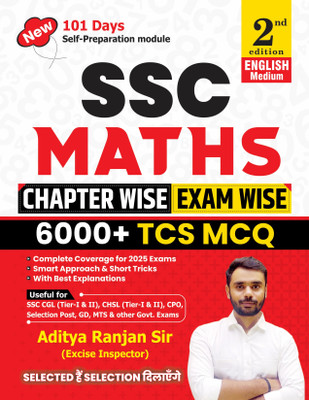 Aditya Ranjan | SSC MATHS 6000+ TCS MCQs Chapter wise Aditya Ranjan Sir I English Medium I Detailed explanations & Short tricks I  - SSC MATHS 5000+ TCS MCQs Chapter wise Aditya Ranjan Sir I English Medium I Detailed explanations & Short tricks(English, Paperback, unknown)