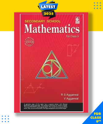 Secondary School Mathematics for Class 9-R.S. Aggarwal with 1 Disc Paperback, Veena Aggarwal, R S Aggarwal|New Latest Edition For 2025-2026 with 1 Disc(Paperback, Veena Aggarwal, R S Aggarwal)