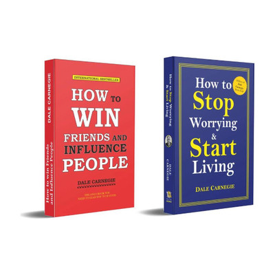 How to Win Friends and Influence People + How to Stop Worrying and Start Living by Dale Carnegie (Combo of 2 Books)  - Books on personal development, self-help classics, public speaking tips, and stress management(English, Paperback, unknown)