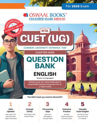 Oswaal Nta Cuet (Ug) Chapterwise Question Bank English(English, Paperback, Jain P)