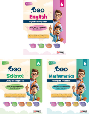 Full Marks OGO Olympiad Books for Class 6 | Combo of 3 Books (Math, Science, & English) - Engaging Guides with Practice Papers, Interactive Exercises & Concept Videos for 2024-25(Paperback, Full Marks)