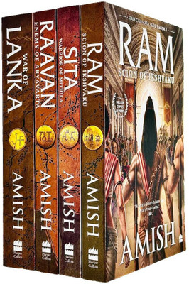 Ram Chandra Series 4 Books Collection Set (Ram, Sita, Raavan, War of Lanka)(Paperback, Tripathi Amish)