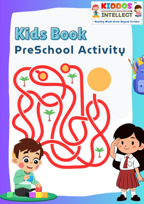 Maze Game Preschool Activity Book for Kids by Kiddos Intellect | Ages 3+ | Fun Learning Puzzles for Early Cognitive Development | Improve Focus, Problem-Solving & Logical Thinking Skills Through Mazes(Paperback, Kiddos Intellect)