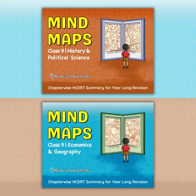 Mind Maps Combo for Class 9 - Social Science Vol. 1 & Vol. 2  - - CBSE 2025 Exam | Set of 2 Books(Spiral Binding, Meiosis Publications)