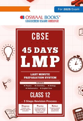 Oswaal Last Minute Preparation in 45 Days for Cbse Class-12 Science(English, Paperback, unknown)