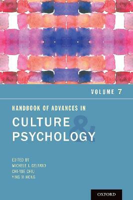 Handbook of Advances in Culture and Psychology, Volume 7(English, Hardcover, unknown)