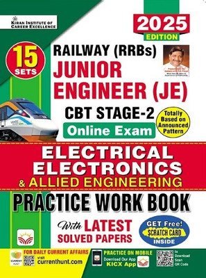 Railway JE Junior Engineer CBT Stage 2 Electrical Electronics and Allied Engineering Practice Work book (English Medium) (5241)(English, Hardcover, unknown)