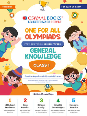 Oswaal One for All Olympiad Class 1 General Knowledge(English, Paperback, unknown)