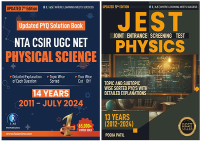 CSIR NET Physical Science and JEST Physics  - Previous Year Solved Papers (Set of 2 Books) | Topic-wise PYQ with Detailed Explanations | Best Book for CSIR NET, JEST, GATE, SET, IIT JAM Physics Entrance Exams | Two Brothers Publications(Paperback, IFAS Publication)