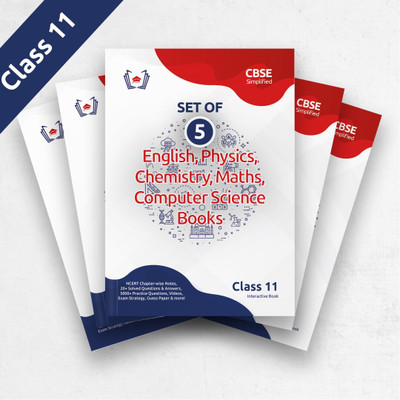 CBSE Simplified: Set of 5 Books for Class 11 (Eng Core, Phy, Chemistry, Math, Com Sci)(Paperback, Gyaniversity Editorial Board)