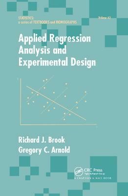 Applied Regression Analysis and Experimental Design(English, Paperback, Brook Richard J.)