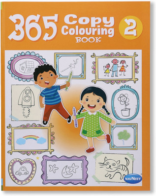 Navneet 365 Copy Colouring Book 2 Colouring books for kids - 208 pages - Painting and colouring books for kids - Youva Crayons  - 365 Copy Colouring Book 2 Colouring books for kids(Paperback, Navneet Education Limited)