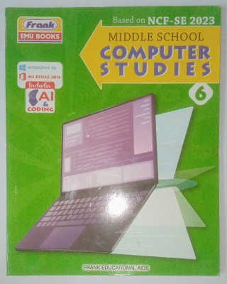 Frank middle school computer studies book 6 (Includes AI and Coding)(Paperback, Aditi Arora)