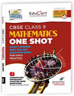 Educart CBSE Class 9 Mathematics One-shot Question Bank 2026 (Strictly for 2025-26 Exam)(English, Paperback, Mansi Sharma, Digraj Singh Rajput, Educart)