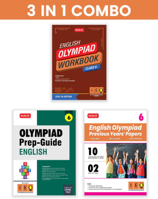 MTG Class-6 International English Olympiad (IEO) Workbook, Prep-Guide & Previous Years Papers (PYQs) with Mock Test Paper (Set of 3 Books) - SOF Olympiad Books For 2025-26 Exam(Paperback, MTG Editorial Board)