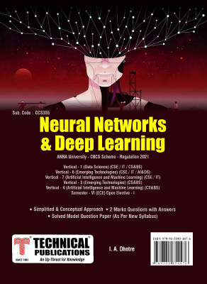 Neural Networks and Deep Learning for BE Anna University R21CBCS (Vertical I/VI/VII - CSE/IT, Vertical VI - AI&DS, Vertical IV - CS&BS - CCS355)(Paperback, I.A. Dhotre)