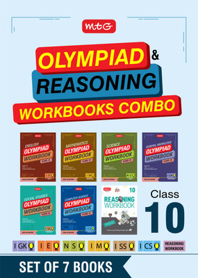 MTG Class-10 NSO-IMO-IEO-ICSO-IGKO-ISSO Olympiad and Reasoning Workbook Combo (Set of 7 Books) | MCQs, Previous Years Paper & Achievers Section - SOF Olympiad Books For 2025-26 Exam(Paperback, MTG Editorial Board)