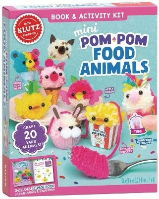 Mini Pom-Pom Food Animals(English, Paperback, Editors of Klutz)