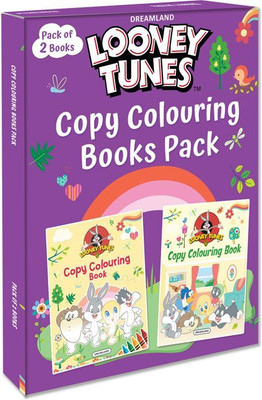 Looney Tunes Copy Colouring Books Pack ( A Pack of 2 Books)  - Fun Colouring Activity Book Set for Kids with Large Simple Drawings to Fill with Bright Colours | Creative Gift for Children to Enjoy Hours of Colouring Fun(English, Paperback, Dreamland Publications)