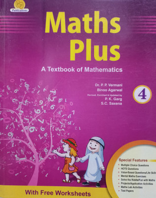 Maths plus a textbook of mathematics class 4(Paperback, Xyz)