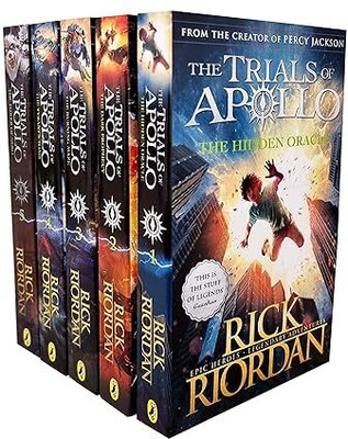 Rick Riordan Trials of Apollo Collection 5 Books Set (The Hidden Oracle, The Dark Prophecy, The Burning Maze, The Tyrant’s Tomb & The Tower of Nero)(Paperback, Rick Riordan)
