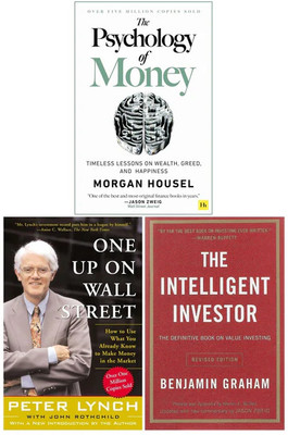 The Intelligent Investor, Psychology of Money, One Up on Wall Street (3 Books Collection Set)(Paperback, JMD BOOKS)