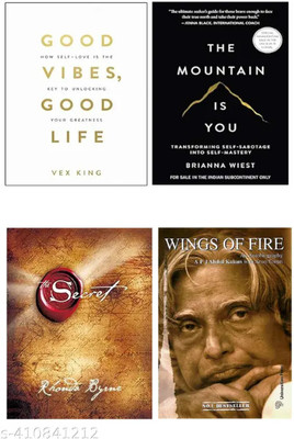 wings of fire , the mountain is you , good vibes good life book , secret book(Paperback, A. P. J. Abdul Kalam)