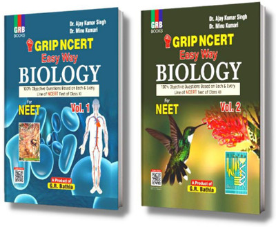 Grip NCERT Easy Way Biology For NEET (Vo.1 & Vol. 2) - Combo.(Paperback, Dr. Ajay Kumar Singh, Dr. Minu Kumari)
