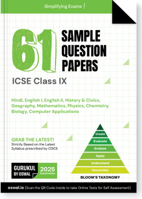 Gurukul by Oswal 61 Sample Question Papers for Icse Class 9 Exam 2025(English, Paperback, unknown)