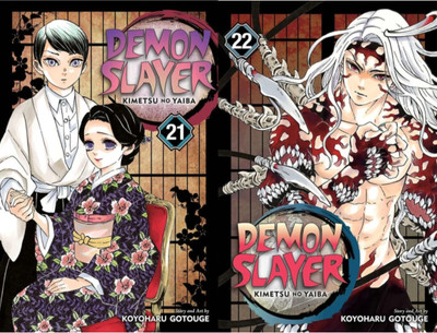 Demon slayer vol 21 and 22(Paperback, KENTARO MIURA)