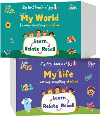 Early Joys - My First Bundle of Joy Theme 1 & 2 - MY LIFE & MY WORLD, Ages 1 to 5 | Learn, Recall & Relate | Mini Library Gift Boxset of 20 Board Books, 4 Activity/ Rhyme Books & 4 Charts packed in 2 Utility Boxes for Moms(Paperback, Team Early Joys)