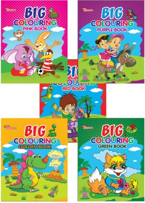 Big Colouring Books | Colouring Books for Kids | 3 to 9 Years old Kids | Best Colouring, Painting, and Art Book for Children| Set of 5 Books(Paperback, Priyanka Verma)