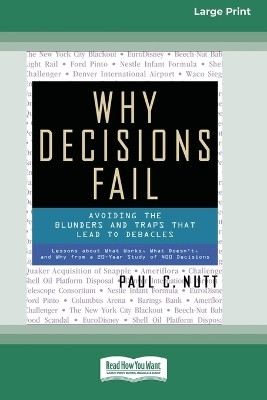 Why Decisions Fail(English, Paperback, Nutt Paul C)