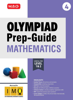 MTG Olympiad Prep-Guide Class 4 Mathematics (IMO) - Detailed Theory, IMO Chapterwise Previous Years Questions with Self Test For SOF 2025-26 Exam(Paperback, MTG Editorial Board)