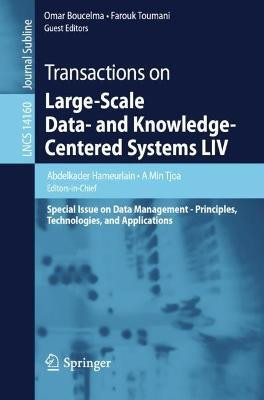 Transactions on Large-Scale Data- and Knowledge-Centered Systems LIV(English, Paperback, unknown)