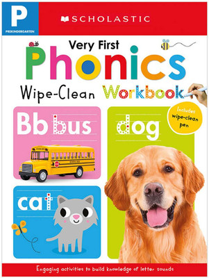 Very First Phonics Pre-K Wipe-Clean Workbook: Scholastic Early Learners (Wipe-Clean Workbook)(English, Novelty book, Scholastic)