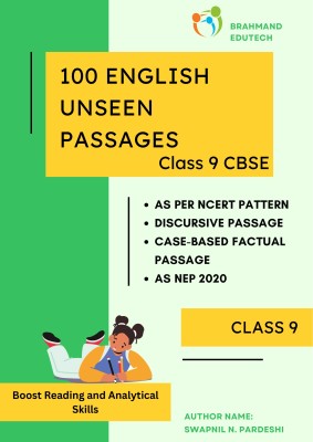 100 English Unseen Passages for Class 9 CBSE(Paperback, Swapnil Nandalalsing Pardeshi)