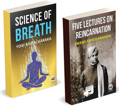 Science Of Breath | Five Lectures On Reincarntion | Yogi Ramacharaka | William Walker Atkinson Book | Swami Abhedananda | Pranic Healing Books | Advaita Vedanta Philosophy | Spiritual English Paperback Books in English Combo Gift Pack Set | Nan Yar religious By Bhagvan Shree Raman Maharishi | Indian