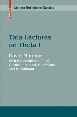 Tata Lectures on Theta I(English, Paperback, Mumford David QC)