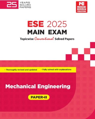 ESE 2025 Mains Examination: Mechanical Engineering Conventional Paper-2(Paperback, MADE EASY Editorial Board)