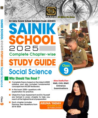 Comprehensive Study Guide for AISSEE Sainik School 2025: Social Science Class 9 - Comprehensive Study Guide for AISSEE Sainik School 2025: Social Science Class 9 (Paperback, SD PUBLICATION)  - Comprehensive Study Guide for AISSEE Sainik School 2025: Social Science Class 9(Paperback, SD PUBLICATION)