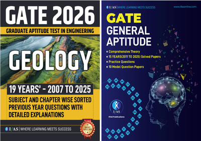 GATE Geology  - GATE General Aptitude 2026 [Set of 2 Books] Topic Wise PYQ with Detailed Explanations (2007–2025) | 5000+ Solved Questions & 20 Mock Tests | Numerical Problems in Geology & General Aptitude | Best PYQ Book Set for GATE Geology and Geophysics Exams in India | IFAS Publications(Paperba