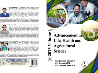 Advancement in life, health and
agriculture science volume 2025 - A5 Size(Paperback, Mr. Darshan Kumar T, Ms. Spoorthi K R, Mrs. Devika Rani H. K) Advancement in life, health and
agriculture science volume 2025 - A5 Size(Paperback, Mr. Darshan Kumar T, Ms. Spoorthi K R, Mrs. Devika Rani H. K)