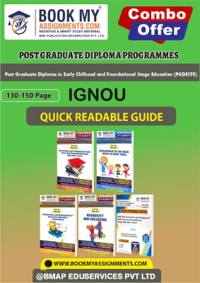 IGNOU MCD1 MCD2 MCD3 MCD4 MCD5 Quick Readable Notes Comprehensive Study Guide for IGNOU Students Post Graduate Diploma in Early Chilhood and Foundational Stage Education (PGDECFE) In English -Our books use 80 GSM A4 paper for clear, sharp prints.(Paperback, BMA Publication)