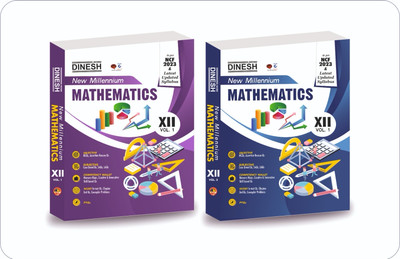 DINESH New Millennium MATHEMATICS Class 12 for 2024-2025 Session (1 Set of 2 Volumes)(Paperback, O.P. Arora, V.K. Bhandari)